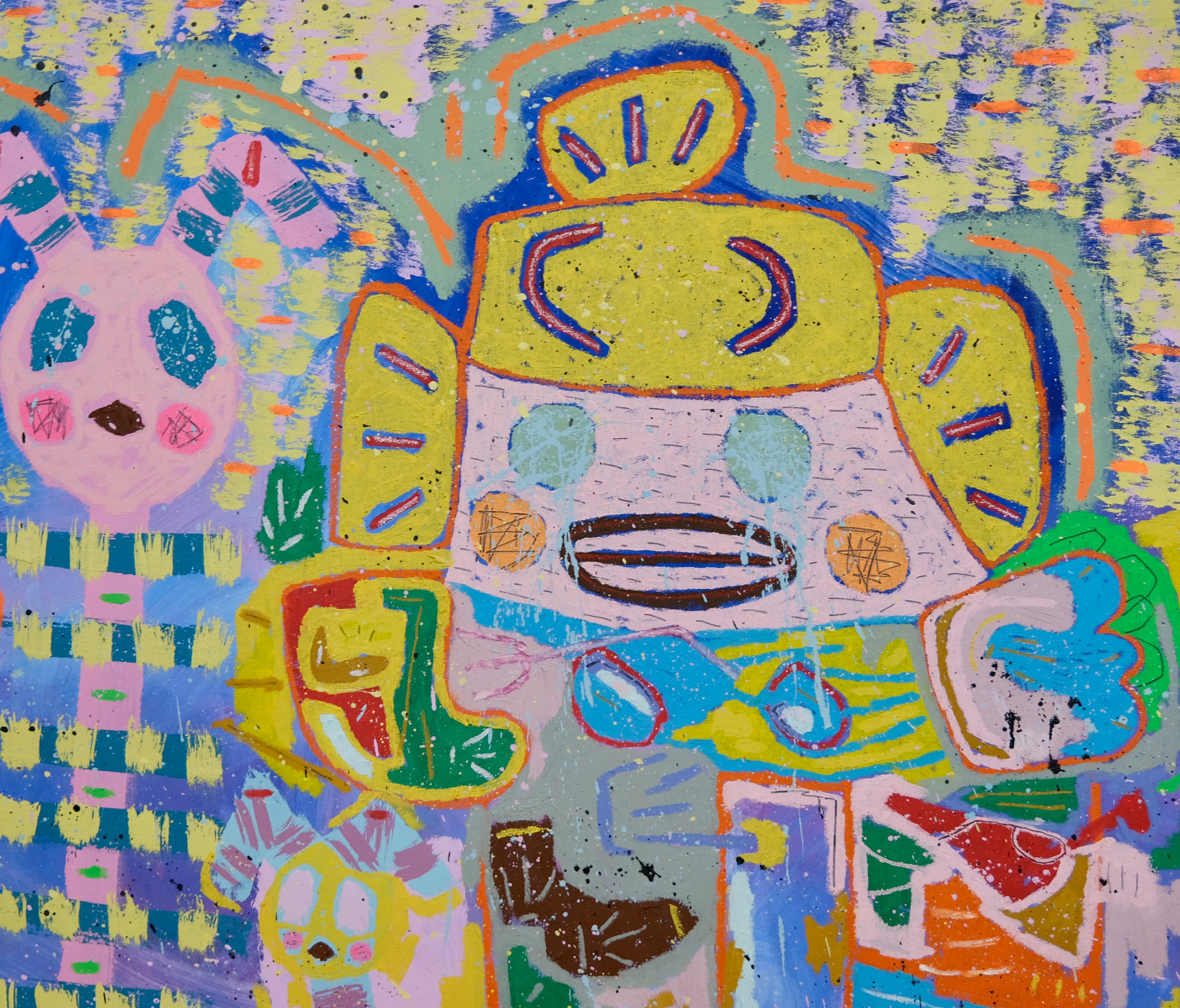 Tribe girl at the cliffside