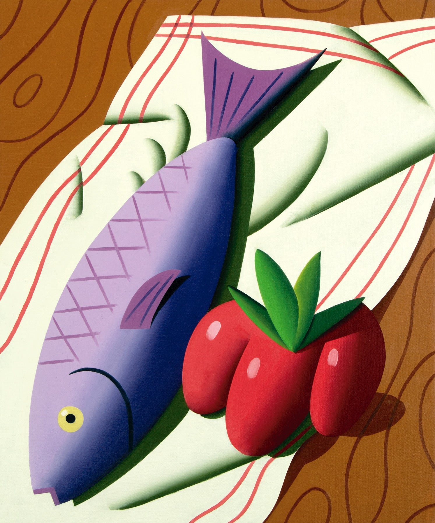Fish and tomato (vallotton) by Juan de La Rica