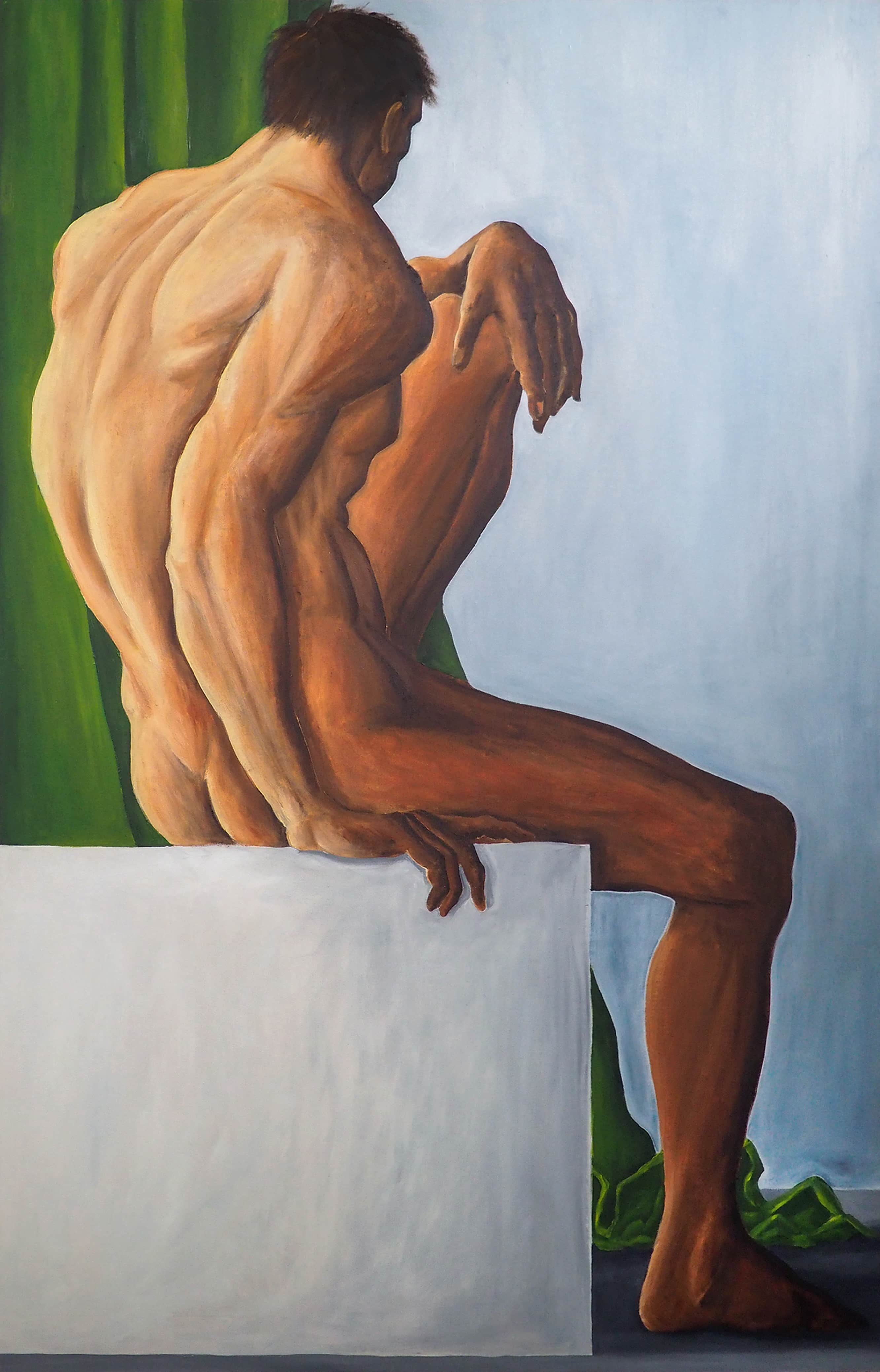 Nicolas Mehdipour - Baigneur Oil Painting by Atelier Ate